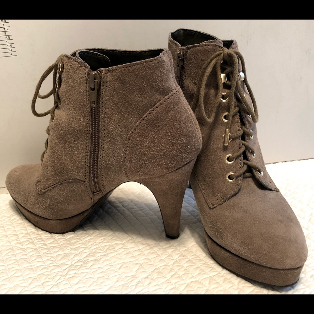I.N.C. 9 1/2 Platform Suede booties